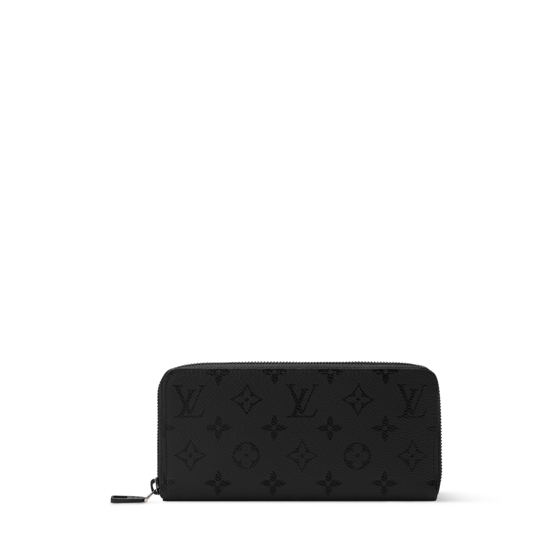 Zippy Wallet Horizontal Monogram Midnight - Men Small Leather